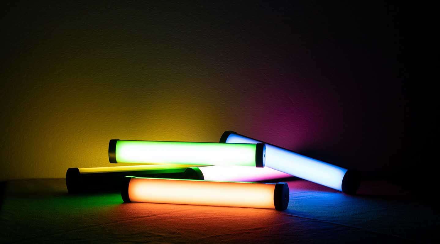 Nanlite Pavotube II 6C 10" 6W RGBWW LED portable Tube light with internal battery