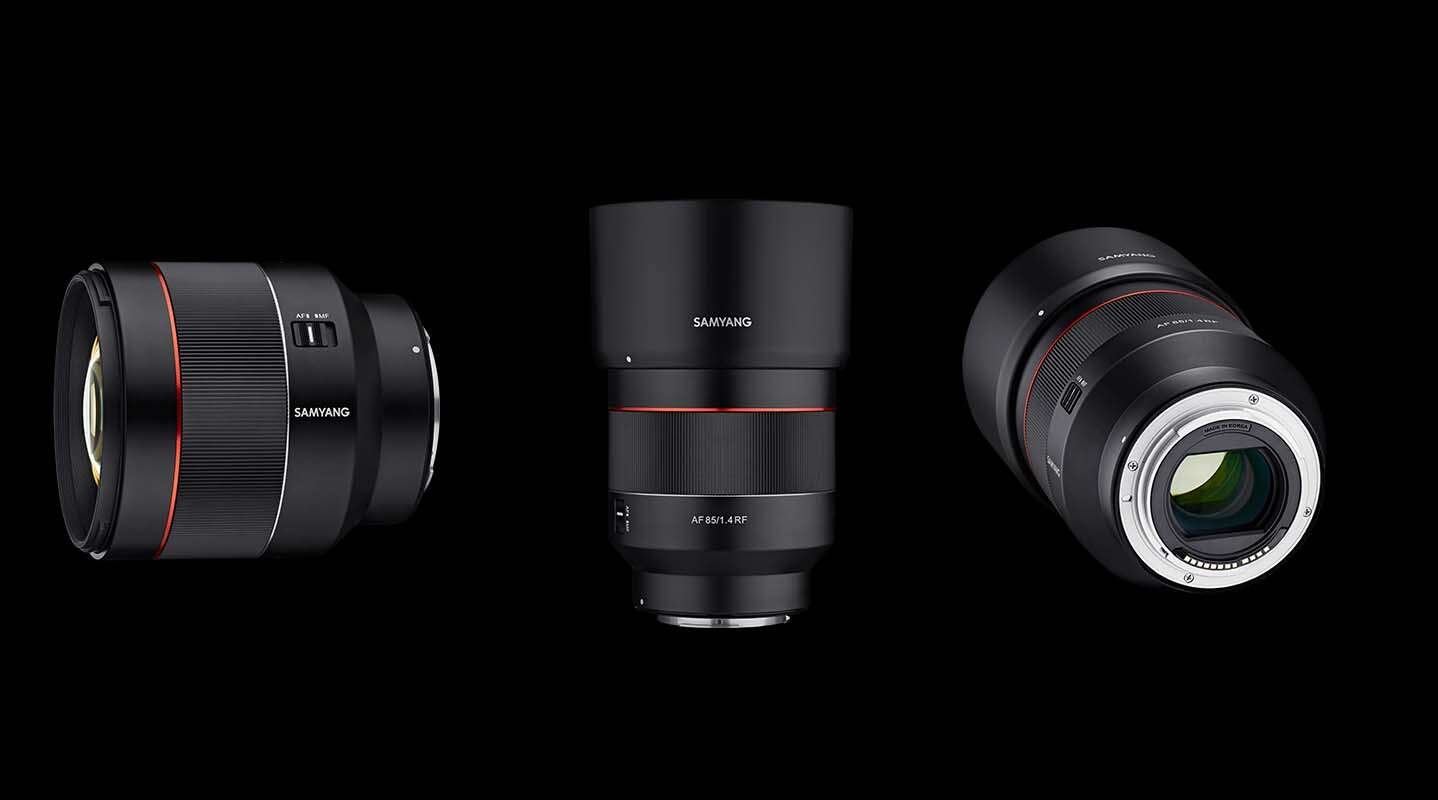 New Samyang / Rokinon AF f1.4 85mm Lens for Canon RF Mount Full Frame Mirrorless Cameras