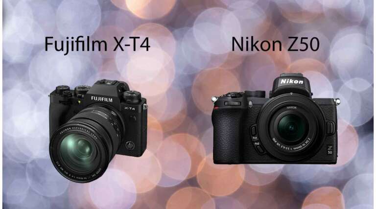 Fujifilm X-T4 vs Nikon Z50 Comparison