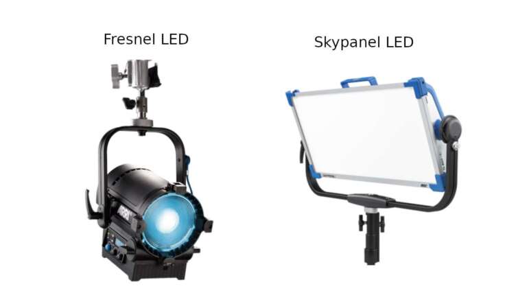 Fresnel vs LED light Panel
